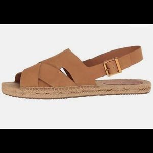✨GONE TOMORROW✨ UGG Suede Marleah Cruss Cross Leather Espadrille Sandals, 7.5